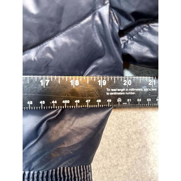 Laundry By Shelli Segal Jacket Women's Medium Midi Down 2 in 1 Navy Blue Hooded - Picture 15 of 16